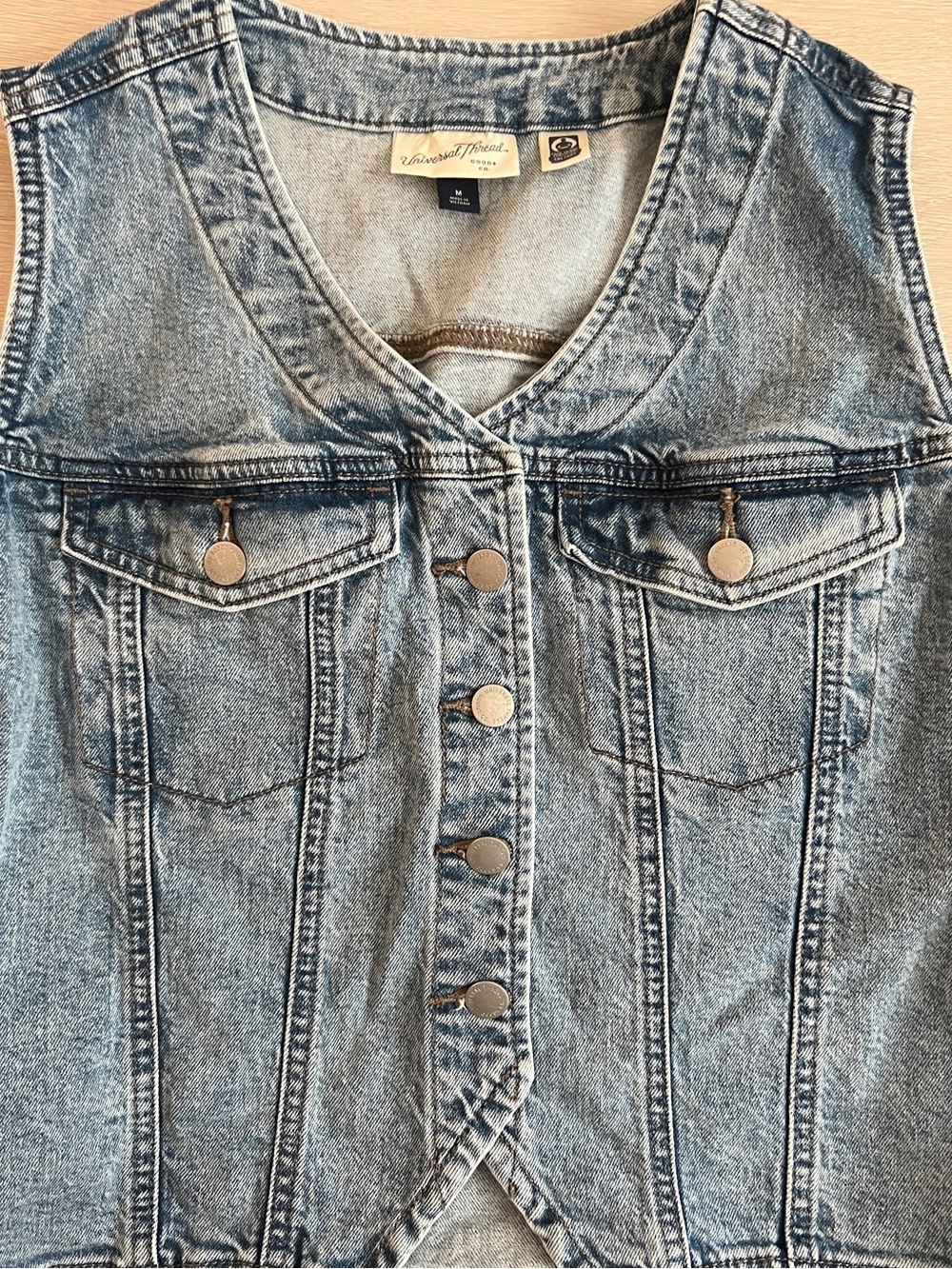 Universal Thread Denim Vest - Picture 2 of 4